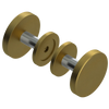 Rubinet Shower Door Knob (set) Antique Brass Matt