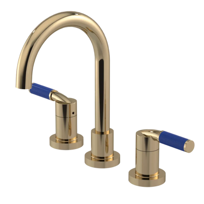 Rubinet Widespread Lav. Set. (less drain) Gold