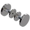 Rubinet Shower Door Knob (set) Polished Nickel