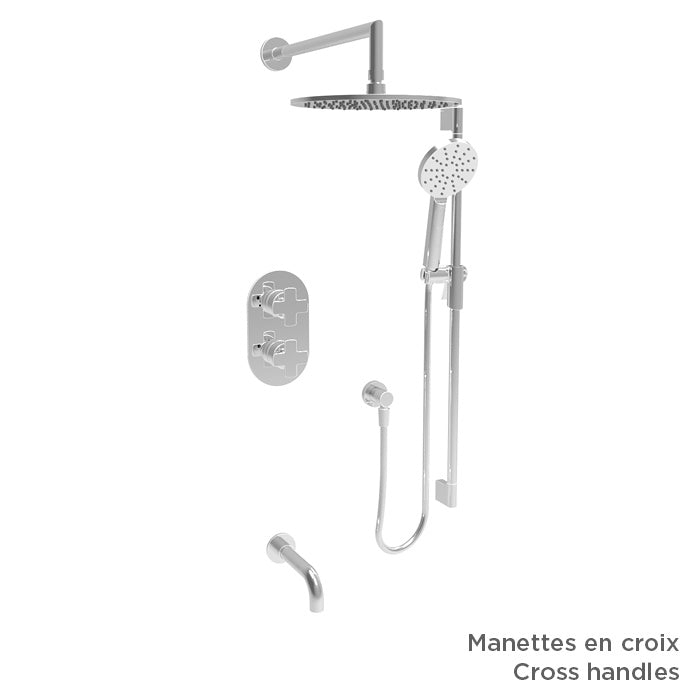 Baril Complete thermostatic pressure balanced shower kit without handle