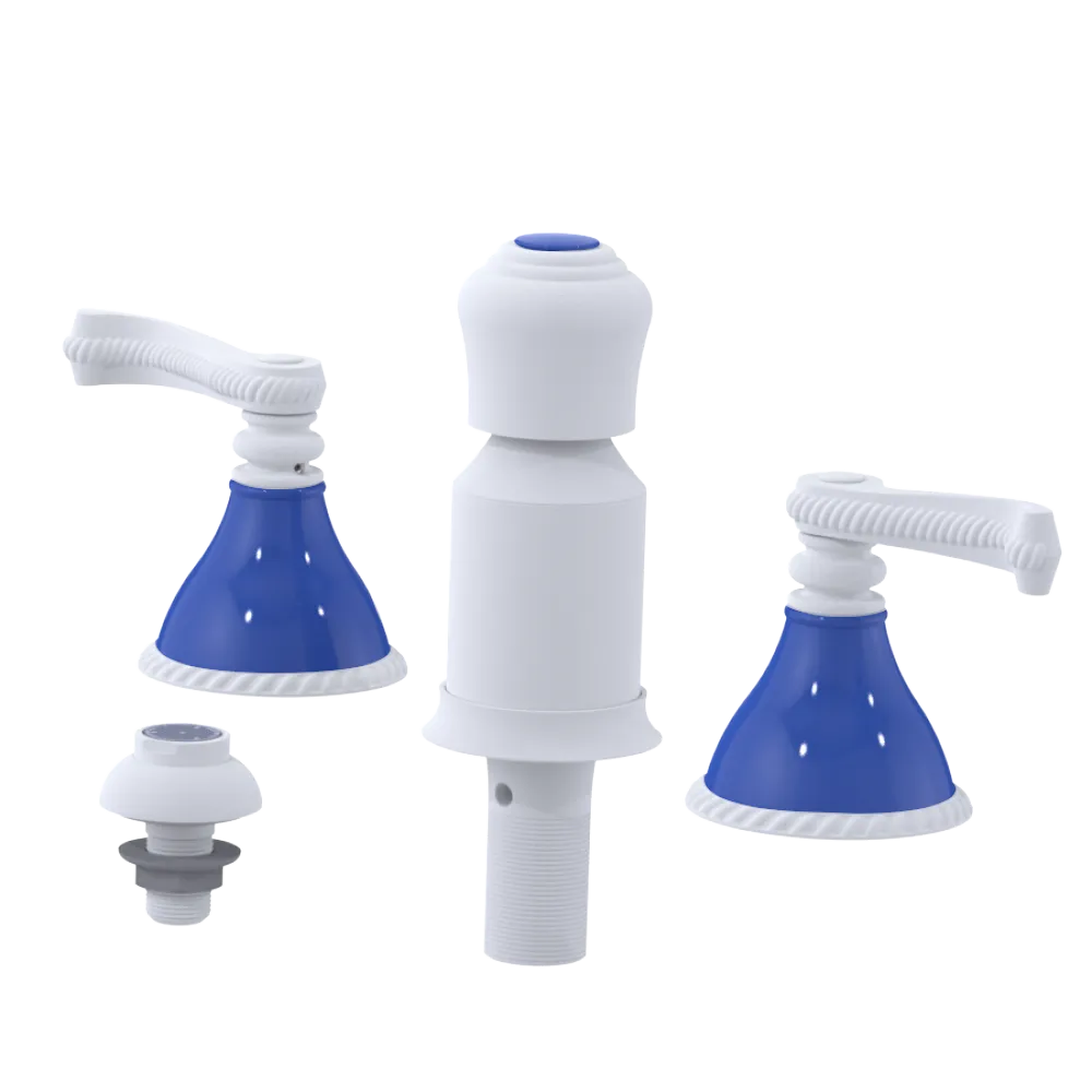 Rubinet Bidet Fitting with Spray, Diverter, and Vacum Breaker (Less Drain) Matt White