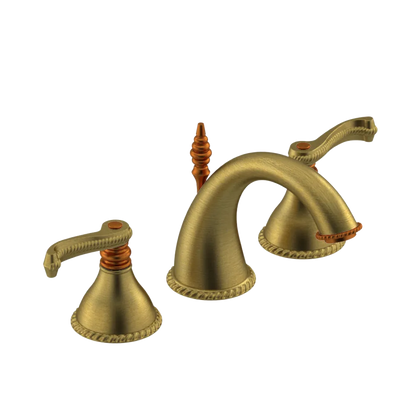 Rubinet Widespread Lav. Set. (less drain) Antique Brass Matt