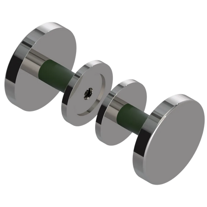 Rubinet Shower Door Knob (set) Polished Nickel