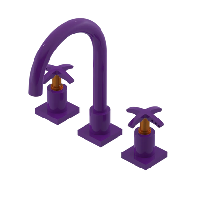 Rubinet Widespread Lav. Set. (less drain) Purple Haze