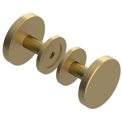 Rubinet Shower Door Knob (set) Satin Brass