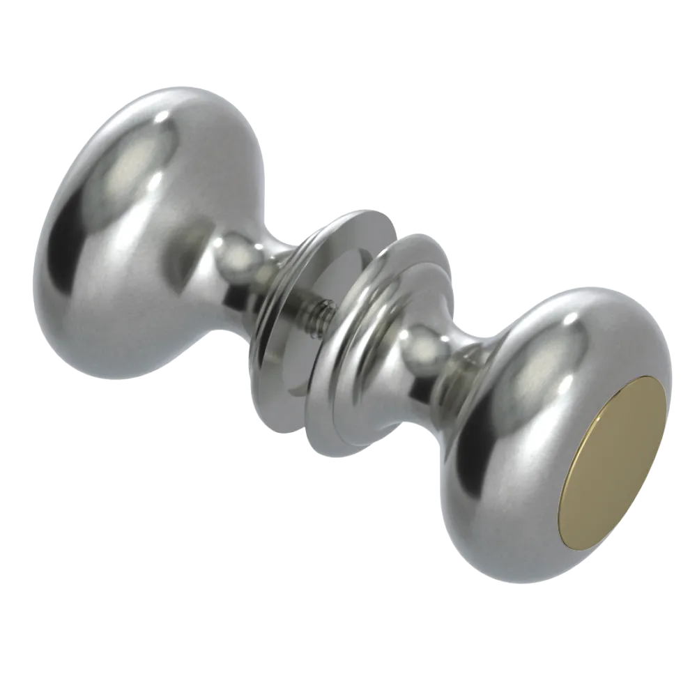 Rubinet Shower Door Knob (set) Satin Nickel