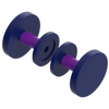 Rubinet Shower Door Knob (set) Midnight Blue
