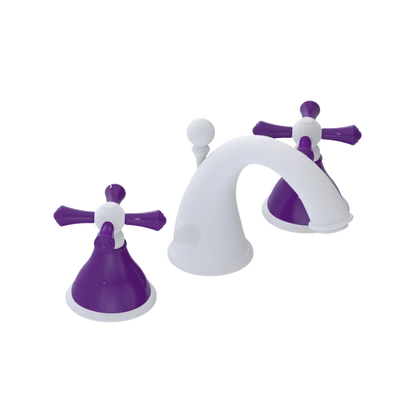 Rubinet Widespread Lav. Set. (less drain) Matt White