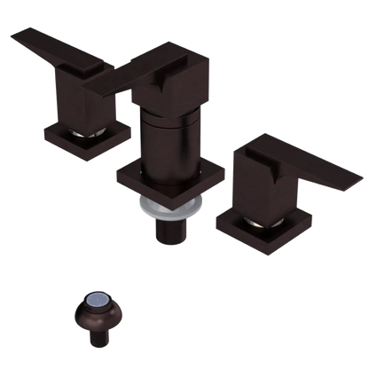 Rubinet Bidet Fitting with Spray, Diverter, and Vacuum Breaker (less drain) Tuscan Brass