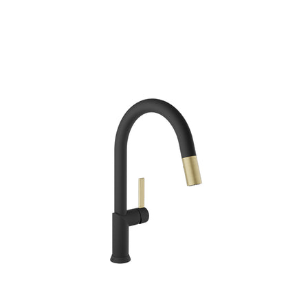 Baril Single-hole kitchen faucet with 2-function pull-down spray