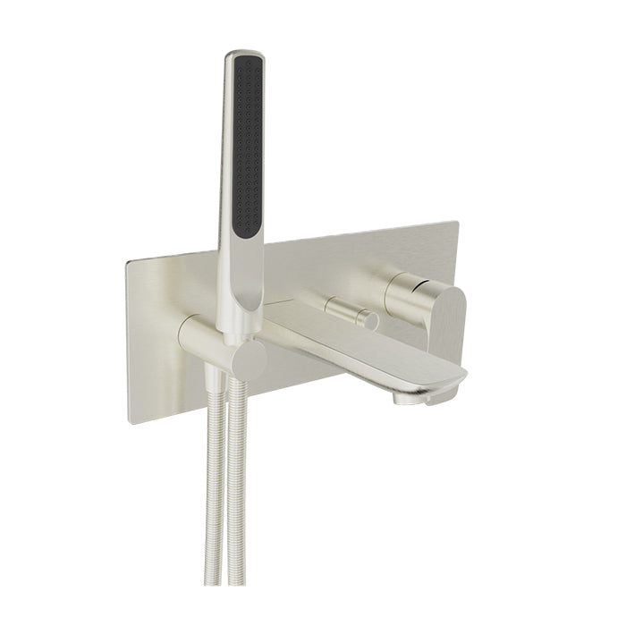 Baril Wall-mounted tub faucet with hand shower