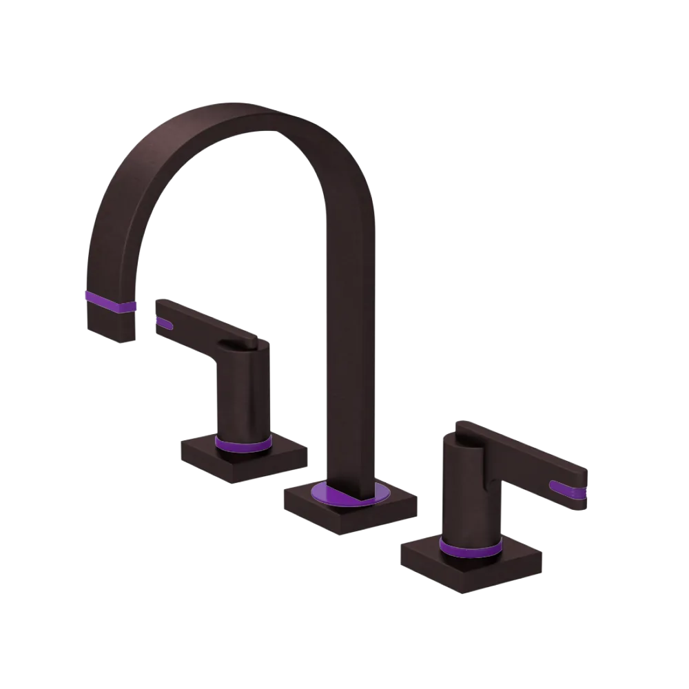 Rubinet Widespread Lav. Set. (less drain) Oil Rubbed Bronze