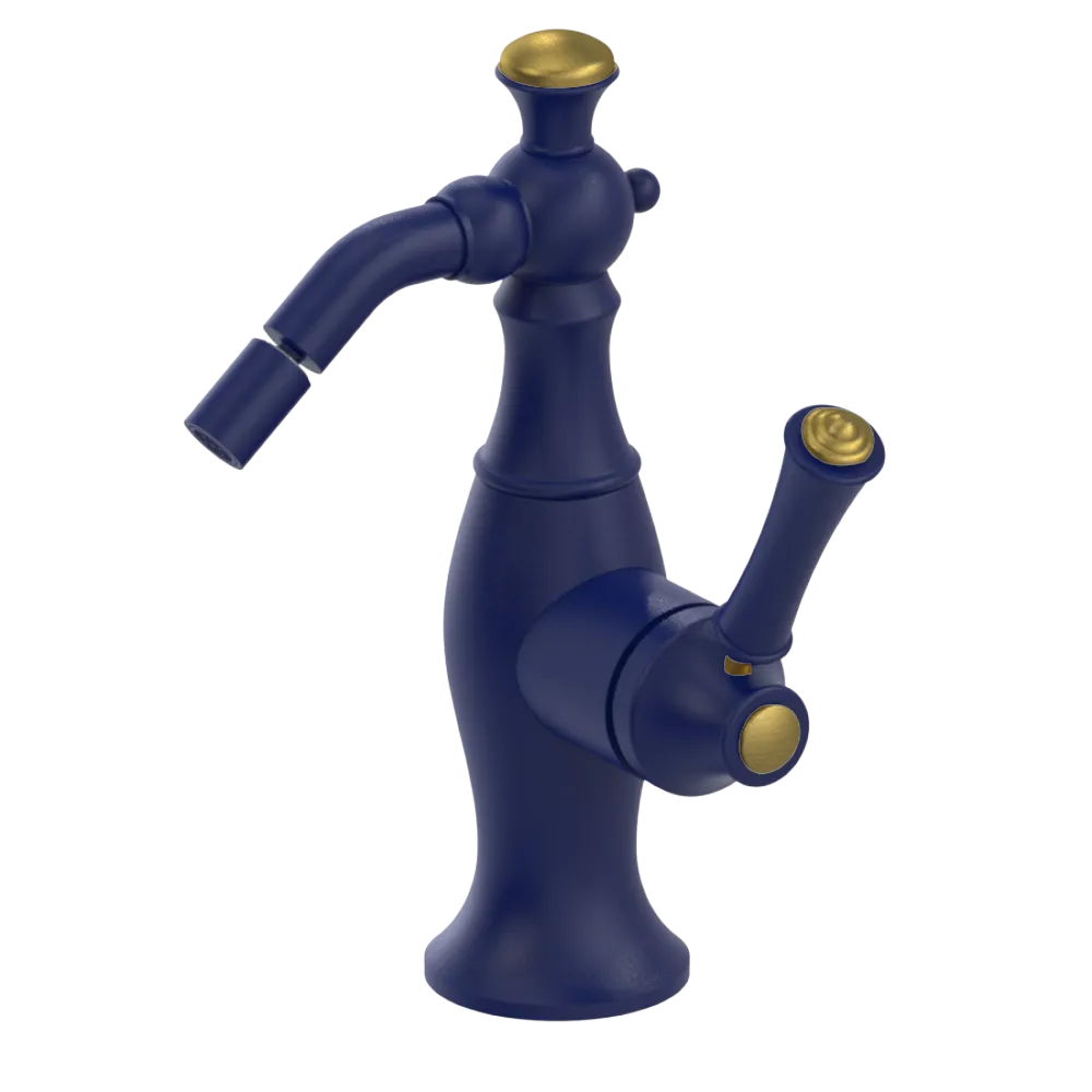 Rubinet Single Control Bidet Fitting (less drain) Midnight Blue