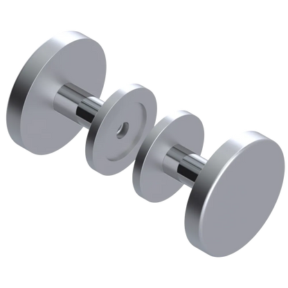 Rubinet Shower Door Knob (set) Satin Chrome