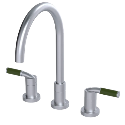 Rubinet Widespread Kitchen Set Satin Chrome