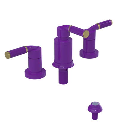 Rubinet Bidet Fitting with Spray, Diverter, and Vacum Breaker (Less Drain) Purple Haze