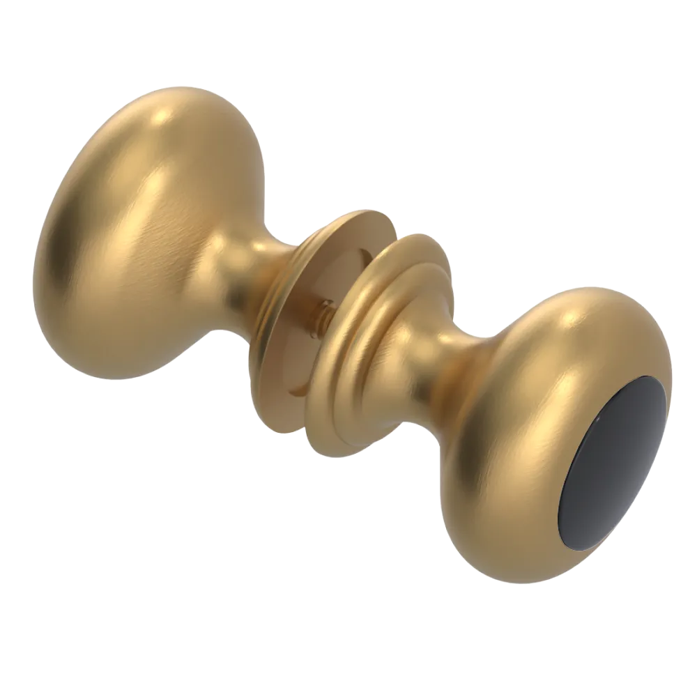 Rubinet Shower Door Knob (set) Satin Gold