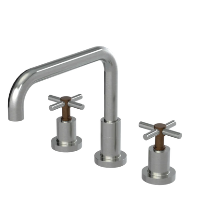 Rubinet Widespread Kitchen Set Satin Nickel
