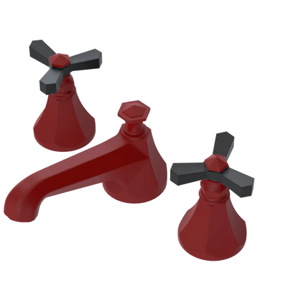 Rubinet Widespread Lav. Set. (less drain) Maroon