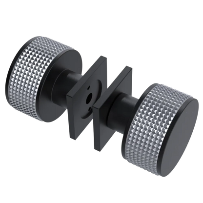 Rubinet Shower Door Knob (set) Matt Black