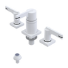 Rubinet Bidet Fitting with Spray, Diverter, and Vacum Breaker (Less Drain) White