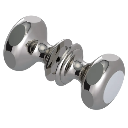 Rubinet Shower Door Knob (set) Polished Nickel