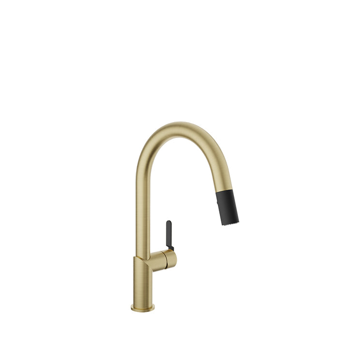 Baril Single-hole kitchen faucet with 2-function pull-down spray