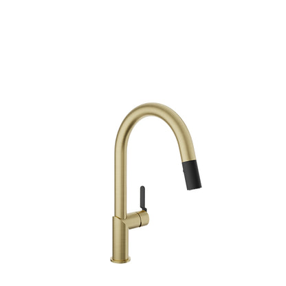 Baril Single-hole kitchen faucet with 2-function pull-down spray