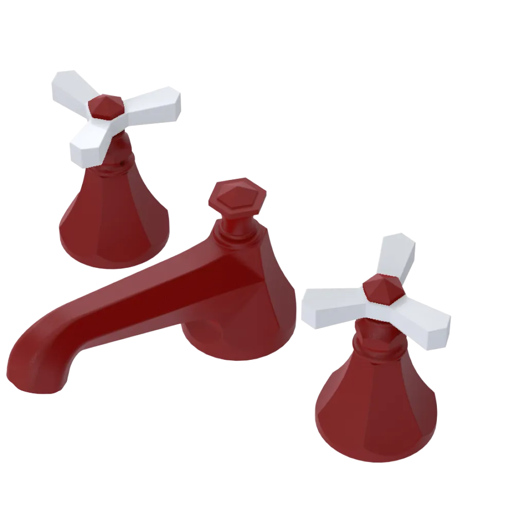 Rubinet Widespread Lav. Set. (less drain) Maroon