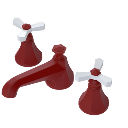 Rubinet Widespread Lav. Set. (less drain) Maroon