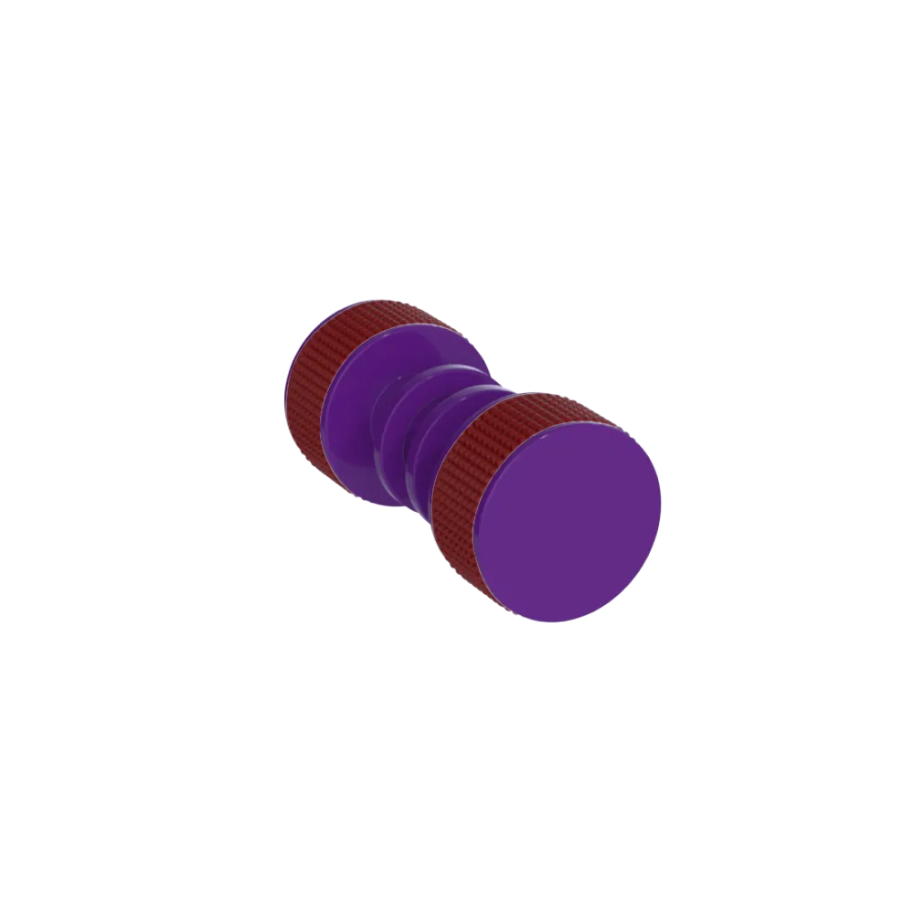 Rubinet Shower Door Knob (set) Purple Haze