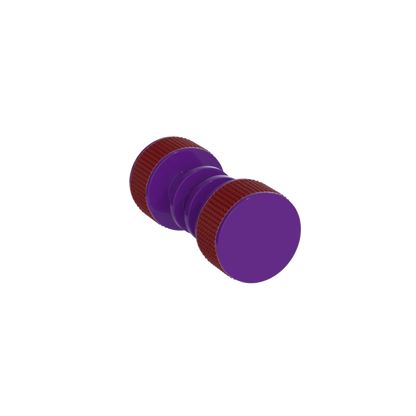 Rubinet Shower Door Knob (set) Purple Haze