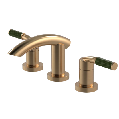 Rubinet Widespread Lav. Set. (less drain) Satin Gold