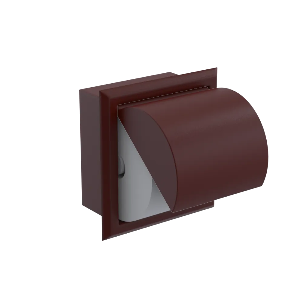 Rubinet RECESSED TOILET PAPER HOLDER Bordeaux
