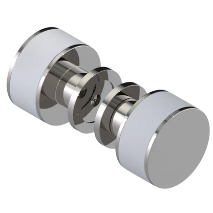 Rubinet Shower Door Knob (set) Polished Nickel