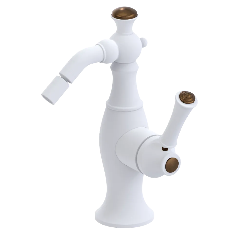 Rubinet Single Control Bidet Fitting (less drain) Matt White
