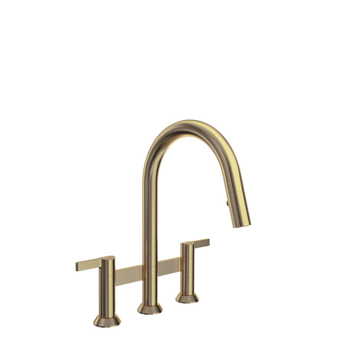 Baril Bridge kitchen faucet with 2-function pull-down spray