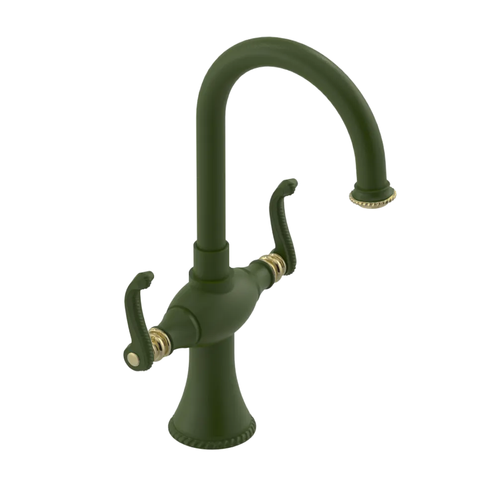 Rubinet Single Hole Dual Handle Lav. Set. (less drain) Green Envy