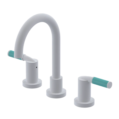 Rubinet Widespread Lav set (less drain) Matt White