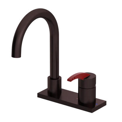 Rubinet 4" Centre Single Control Lav. Set. (less drain) Oil Rubbed Bronze