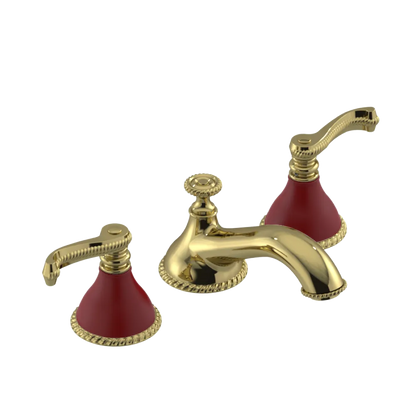Rubinet Widespread Lav. Set. (less drain) Natural Brass