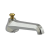 Rubinet Tub Filler Spout Deck Mount Satin Nickel
