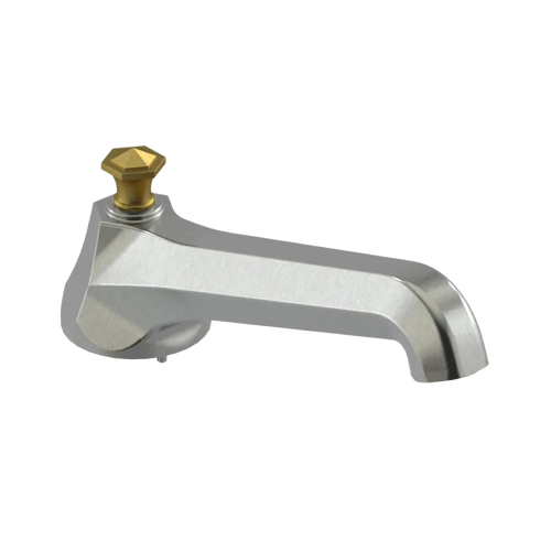Rubinet Tub Filler Spout Deck Mount Satin Nickel