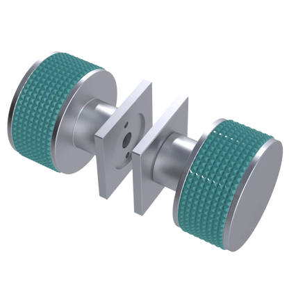 Rubinet Shower Door Knob (set) Satin Chrome