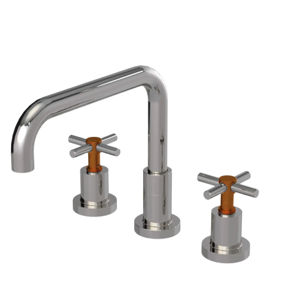 Rubinet Widespread Kitchen Set Polished Nickel
