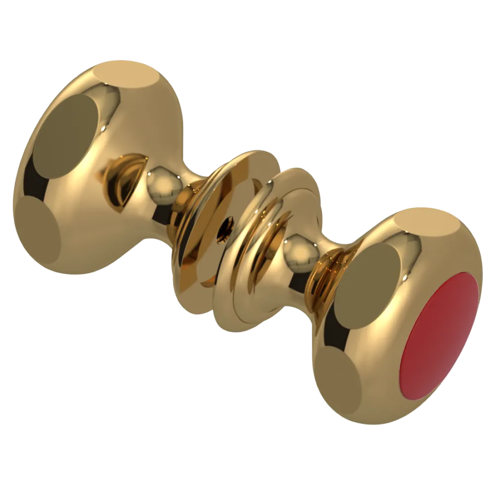 Rubinet Shower Door Knob (set) Gold