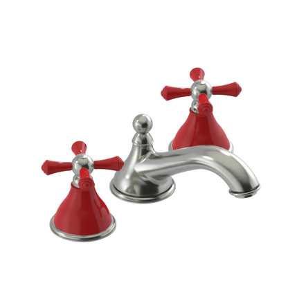 Rubinet Widespread Lav. Set. (less drain) Satin Nickel