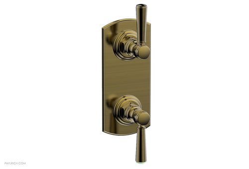 Phylrich HEX TRADITIONAL 1/2" Thermostatic Valve with Volume Control or Diverter Lever Handles 4-100