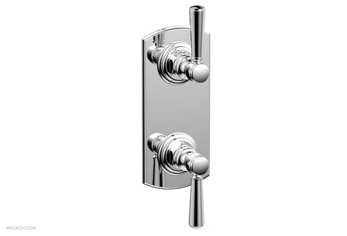 Phylrich HEX TRADITIONAL 1/2" Thermostatic Valve with Volume Control or Diverter Lever Handles 4-100