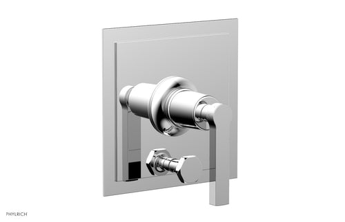 Phylrich HEX MODERN Pressure Balance Shower Plate with Diverter and Handle Trim Set 4-102